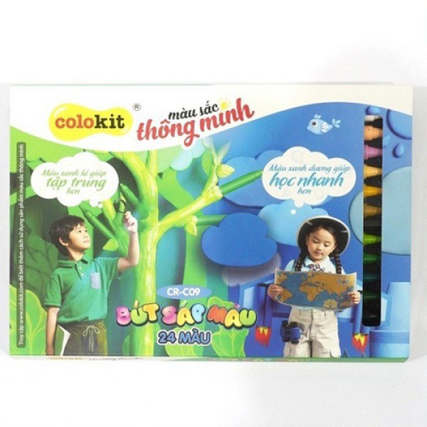 Bút sáp 24 màu CR-C09 (Thiên Long)